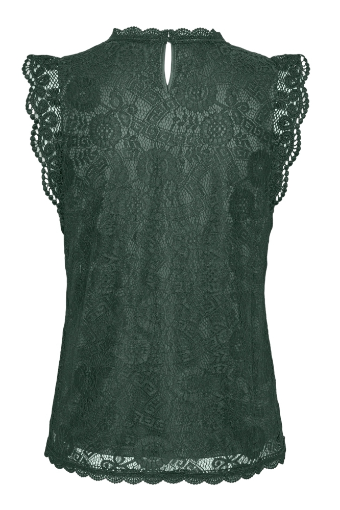 PCOLLINE SL LACE TOP NOOS 17120454 Trekking Green